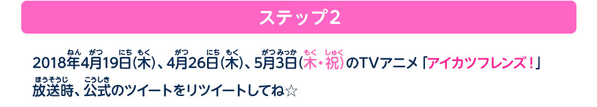 キャンペーン応募方法 ステップ2