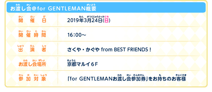 お渡し会概要