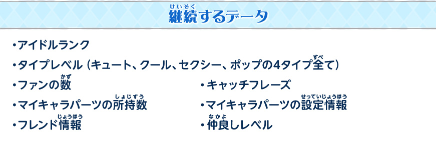継続するデータ