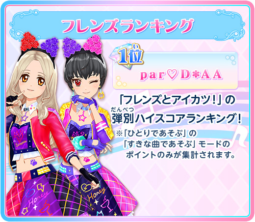 ランキング一覧 ランキング データカードダス アイカツフレンズ ランキング一覧 ランキング データカードダス アイカツフレンズ