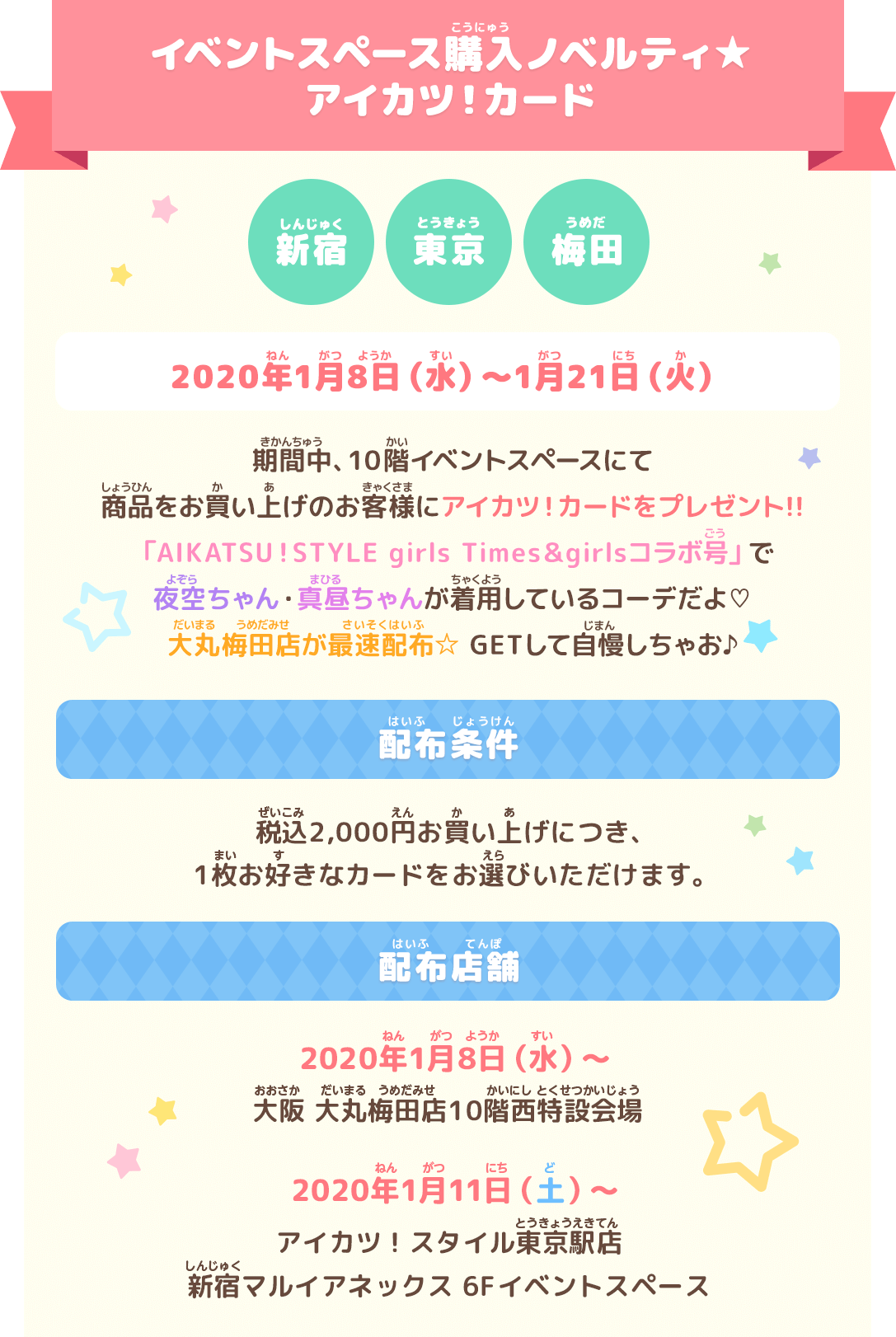 イベントスペース購入ノベルティ