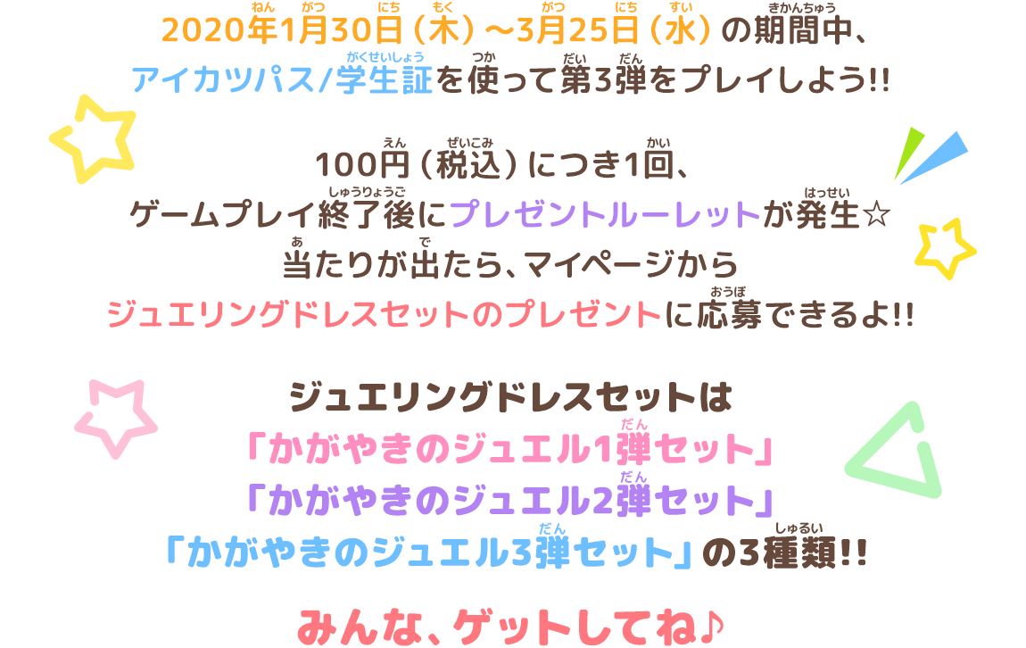ジュエリングドレスセットキャンペーン
