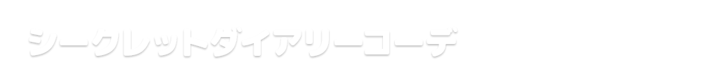 シークレットダイアリーコーデ