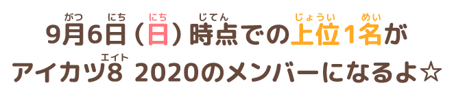 アイカツ8 大投票 中間発表 ニュース データカードダス アイカツオンパレード 公式サイト アイカツ8 大投票 中間発表 ニュース データカードダス アイカツオンパレード 公式サイト