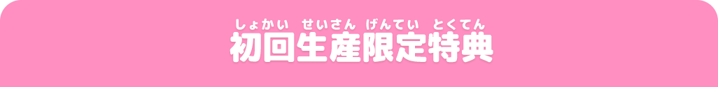 初回生産限定特典