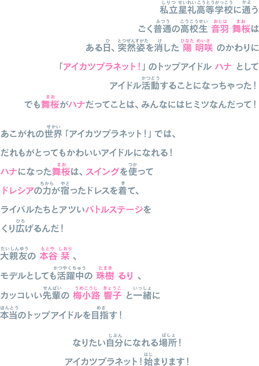 番組 データカードダス アイカツプラネット 公式サイト