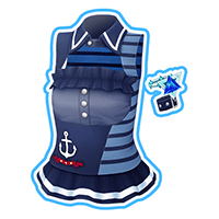 デルタネイビーマリンノースリーブ