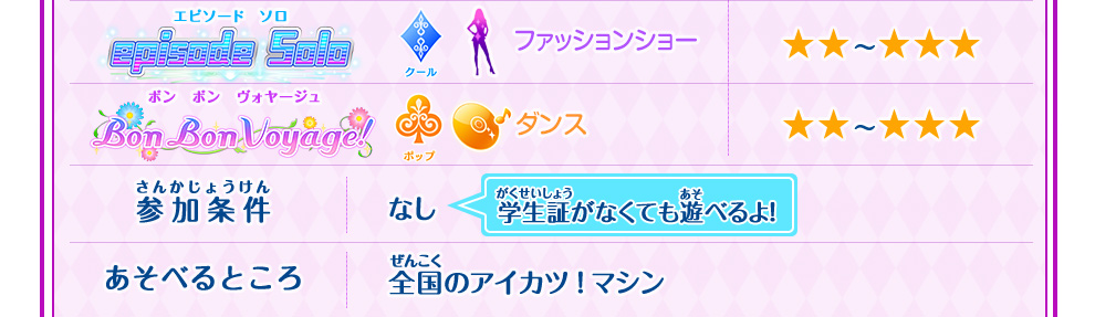 スクールドレスコレクション ゲーム データカードダス アイカツスターズ
